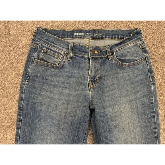 Old Navy Women's Jeans Size 6 Regular Blue Denim Curvy Mid Rise Stretch GUC - Picture 3 of 13